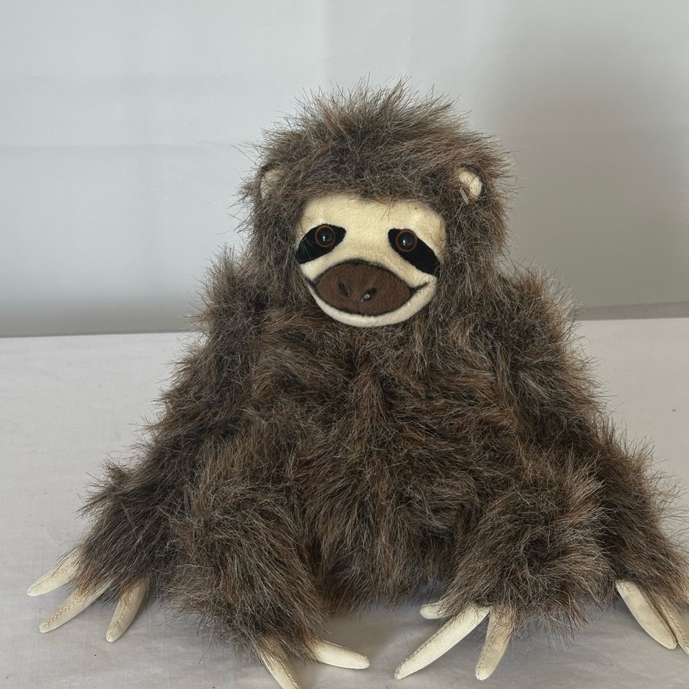 Fiesta Three-Toed Sloth Plush Stuffed Animal – Realistic Faux Fur Sloth Toy